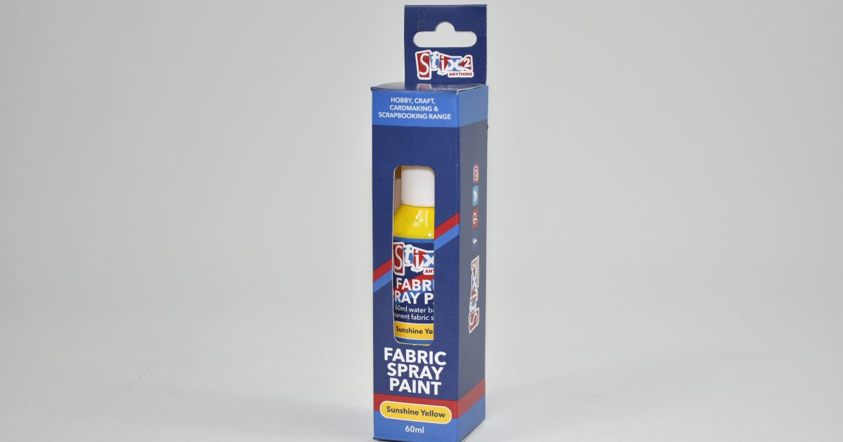 yellow fabric spray paint